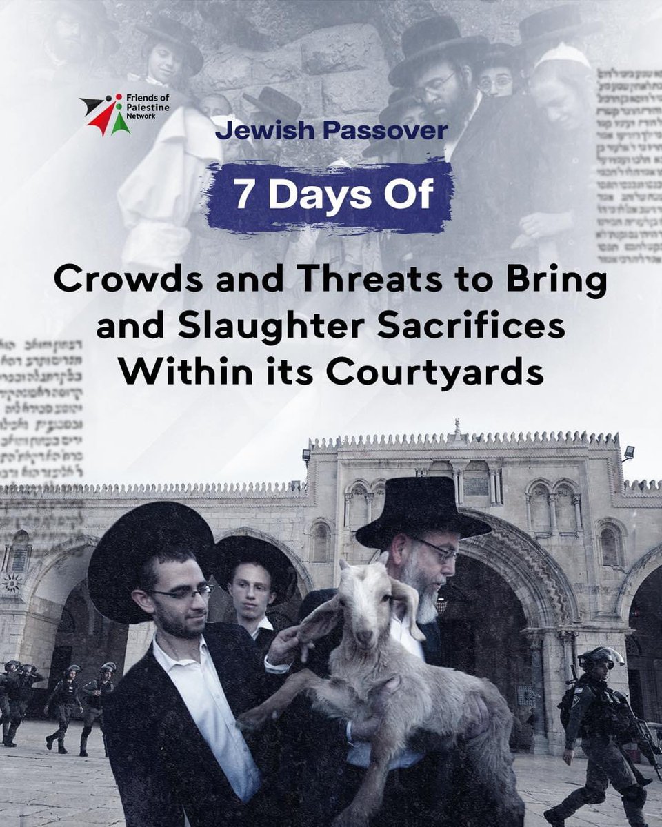 The Temple Mount groups mobilize their supporters of extremists and radicals before and during the Hebrew Passover holiday to carry out systematic incursions into the blessed Al-Aqsa Mosque and train them to smuggle sacrifices in an attempt to slaughter them inside the noble…