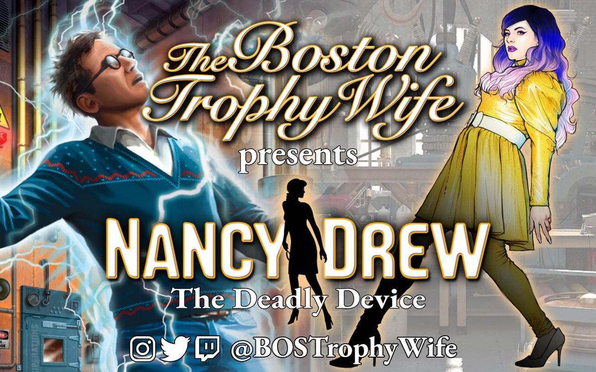 Trapped in a place on a mountain during a snowstorm, that sounds an AWFUL lot like a certain royal tower... But at least there we had a luxury hotel... and Hotchkiss! 😍 TONIGHT at 8p ET twitch.tv/bostrophywife #twitch #bostrophywife #nancydrew #thedeadlydevice #cluecrew