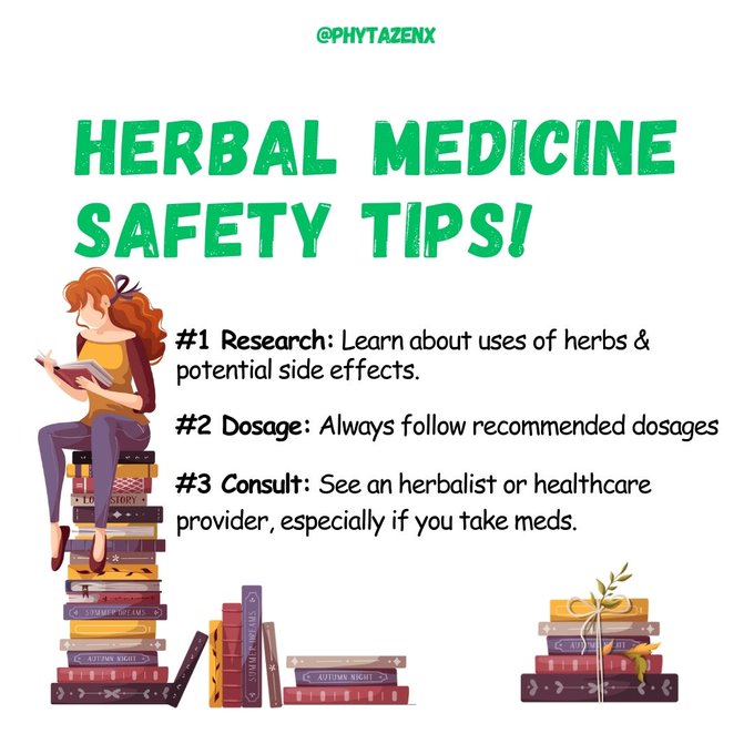 🌿 #HerbalMedicine Safety Tips.
📚 #StayInformed to enjoy the benefits of herbal remedies safely.

#NFTcommunity #naturalmedicine