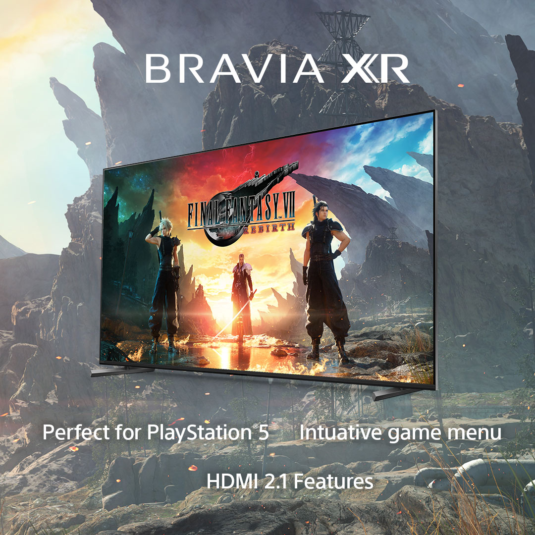 How will you be playing Final Fantasy VII Rebirth? ! Enjoy stunning visuals and graphics while playing on any BRAVIA XR TVs or the INZONE M9 Gaming Monitor with your INZONE Buds! The time is now to help find Sephiroth and bring him down. #SonyBRAVIA