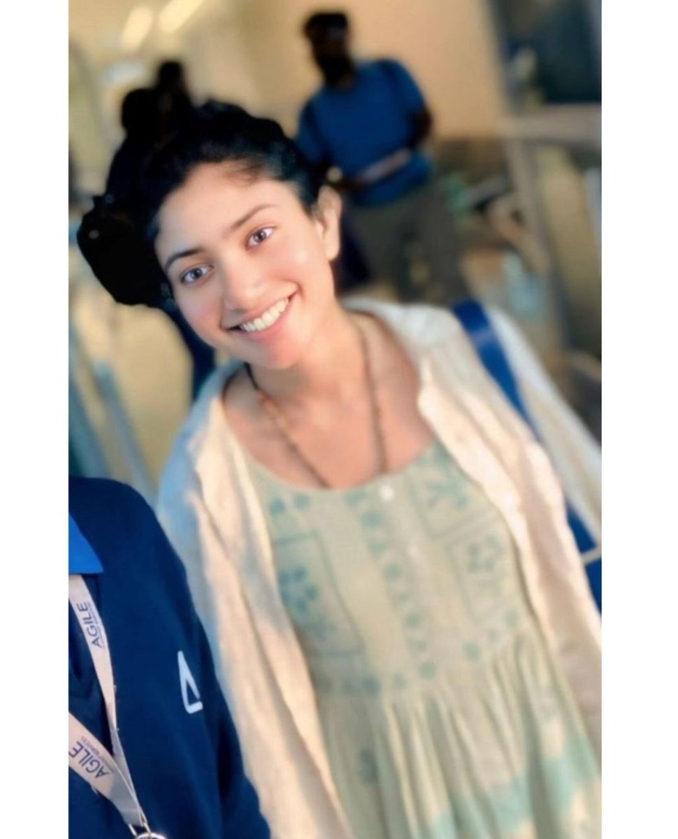 Our Bangaram Today at RGIA Airport! 😍✨🤍 @Sai_Pallavi92 #SaiPallavi