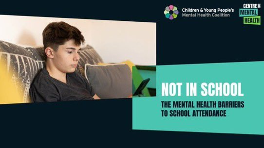 1 in 5 children is 'persistently absent' from school (missing 10% or more). This new report from @CYPMentalHealth and @CentreforMH explores #mentalhealth and school attendance: cypmhc.org.uk/publications/n… school/ #NotInSchool