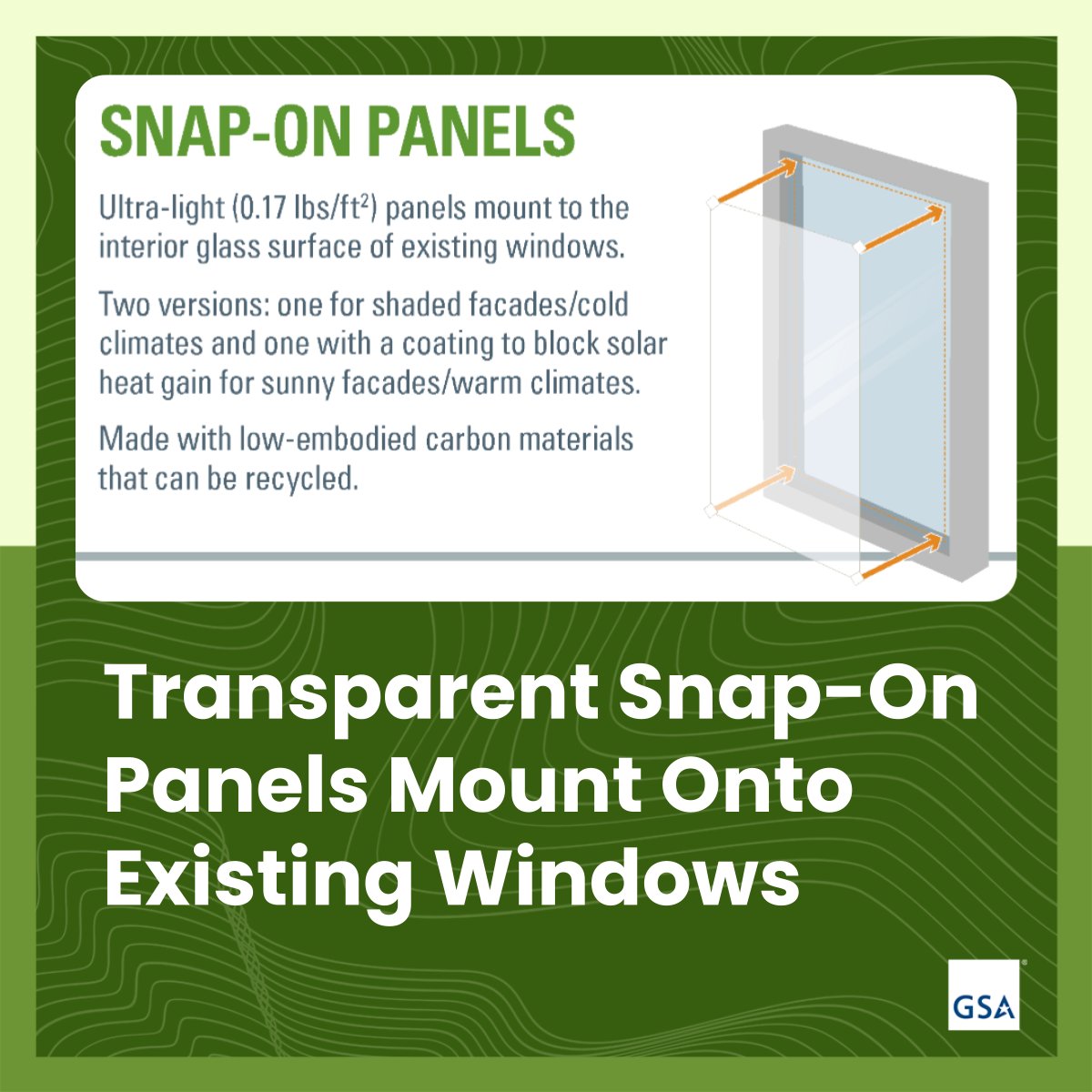 #HappeningToday Improve your building’s windows 🪟 performance without replacing them. Find out how by joining the webinar at 1:00 pm on “Ultralight Insulating Panels for Operable Windows.” shorturl.at/agosJ #GSAPBS #GSA #Lightpanels