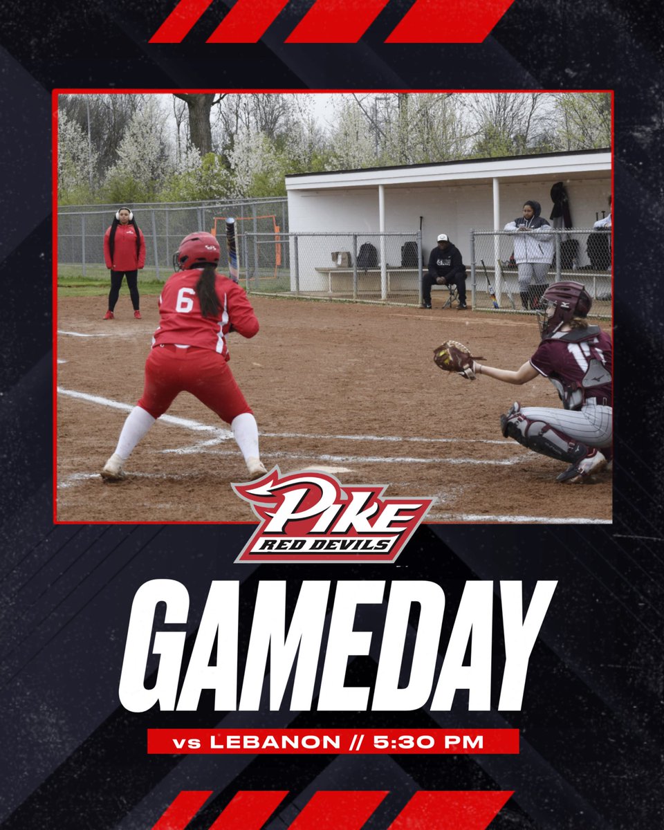 It’s Game Day! 🥎 » Softball 🆚 » @lebanontigers 📍 » Lebanon ⏱ » 5:30 PM #PikeRedDevilsRise