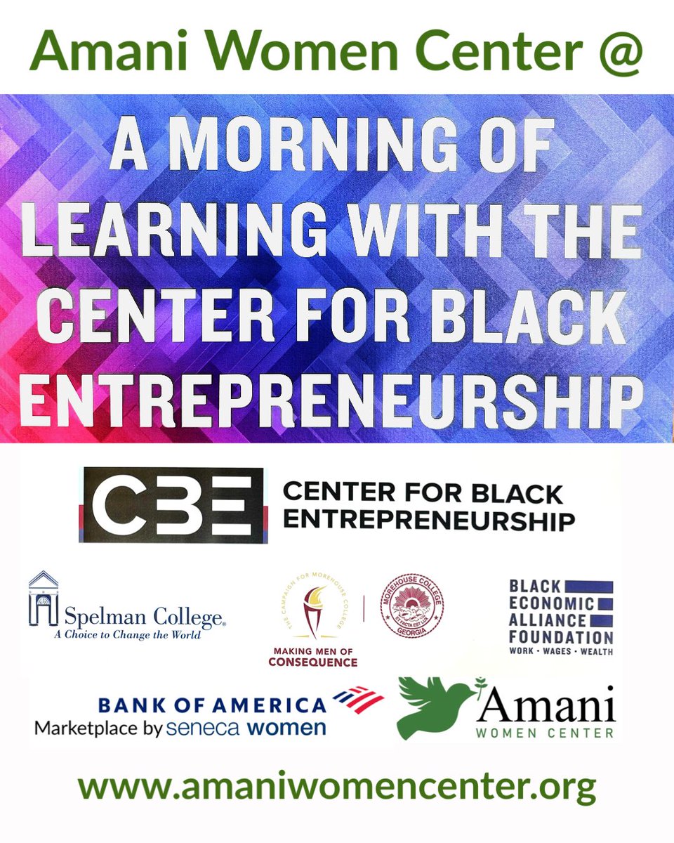 #morehousecollege #spelmancollege #bofa #johariafrica #centerforblackentrepreneurship #blackeconomicalliance #blackeconomicalliancefoundation #makingmenofconsequence #amaniwomencenter #workforcedevelopment #refugeewomen #cityofclarkston #womenempowerment