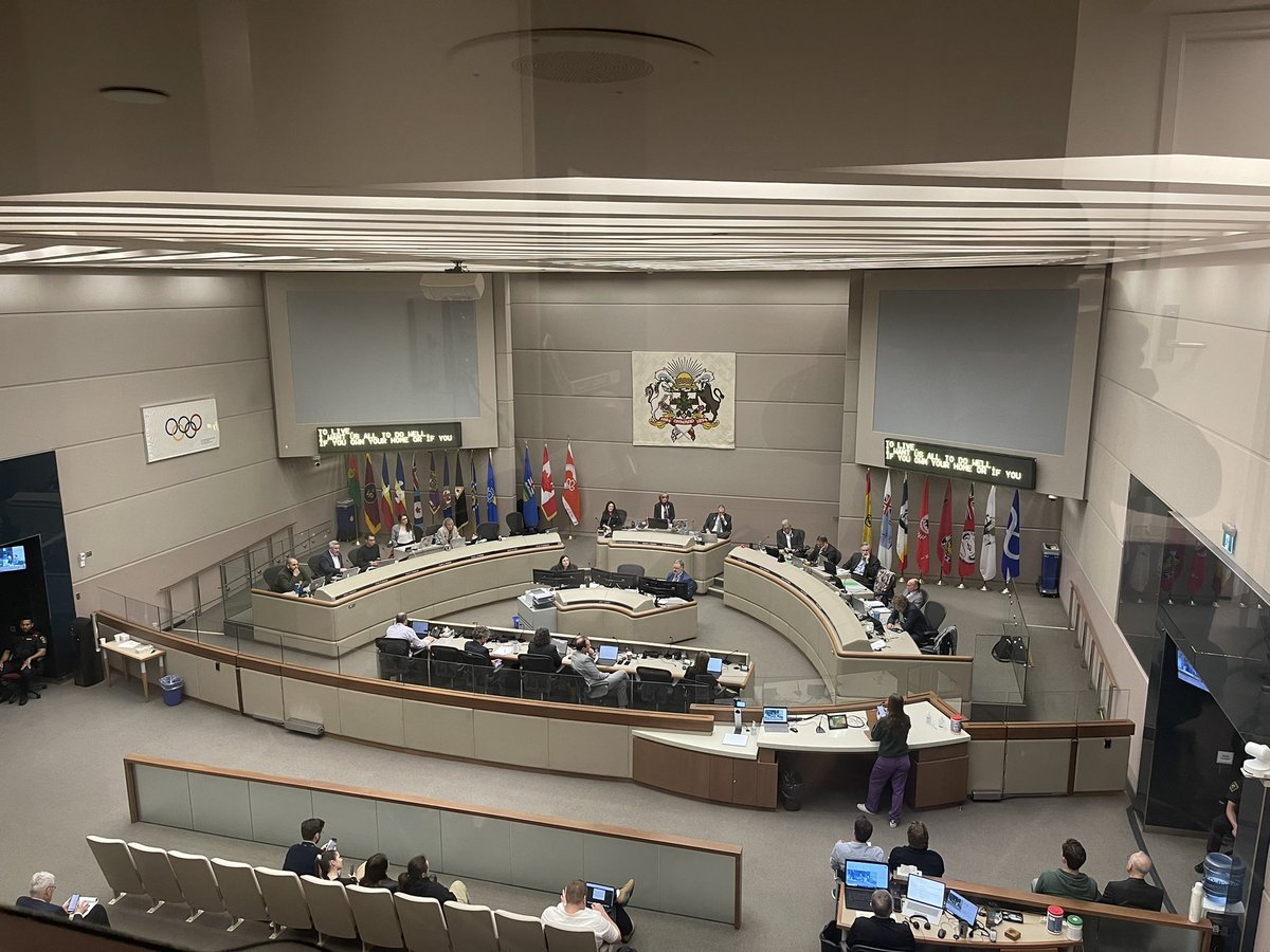 It’s Day 4 of the public hearing on city-wide rezoning at Calgary city hall. We’re currently on Panel 55 out of an estimated 181 panels. Council will recess this afternoon to allow for a Calgary Planning Commission meeting.