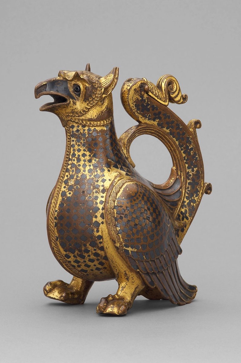 Aquamanile in the Form of a Griffin c. 1120/30. The fancy way to keep up that hand hygiene. (Kunsthistorsiches Museum Wien)