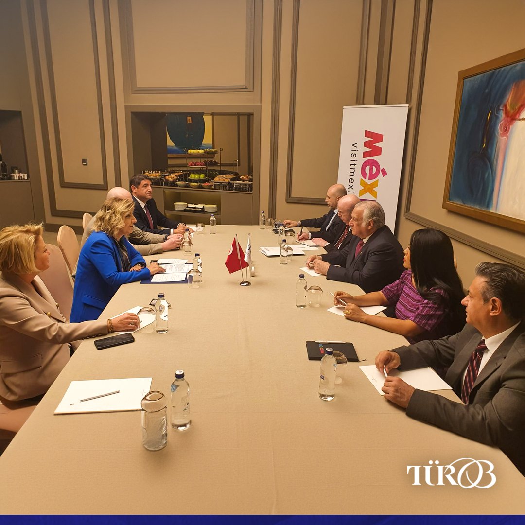 TÜROB Başkanı Müberra Eresin Meksika Turizm Bakanı Sn. Miguel Torruco Marqués ile bir araya geldi.

Detaylar: t.ly/2PSJW

#VisitMéxico #VisitTürkiye #GoTürkiye