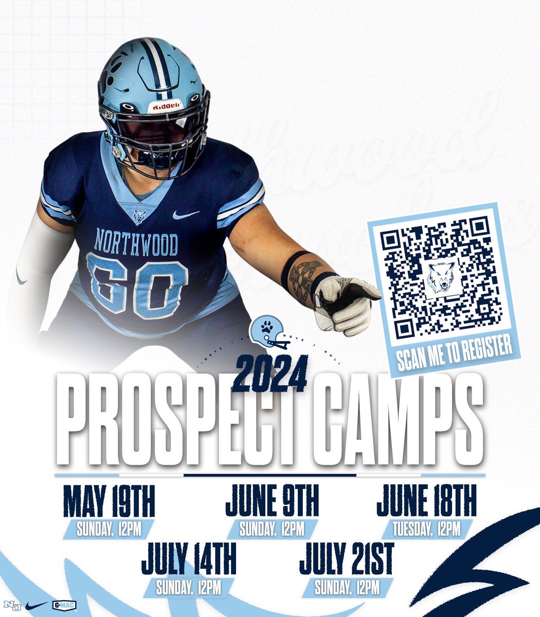 Make sure to get register for our Prospect Camps this summer! northwoodfootballcamps.totalcamps.com/shop/EVENT #LetItRip #RollTimbys
