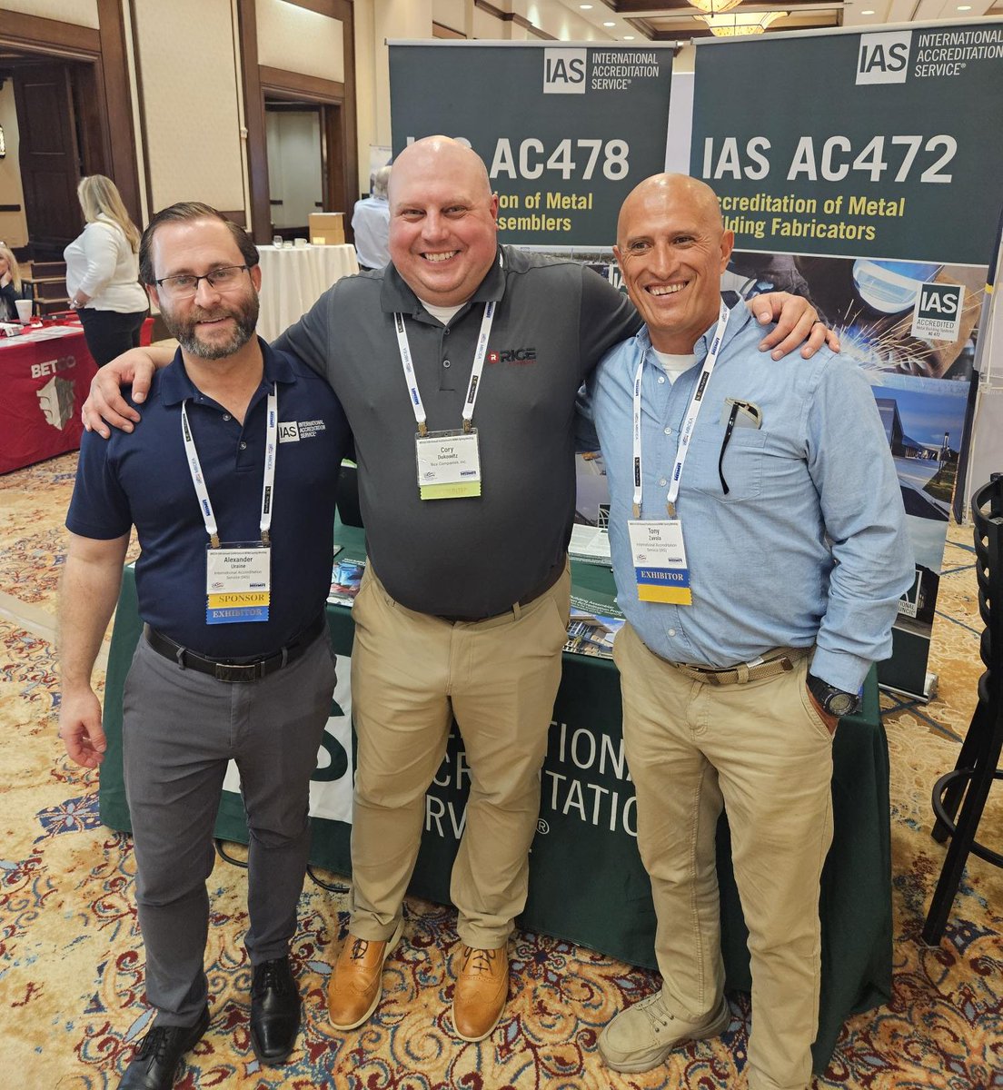 IntlAccredSvc's tweet image. IAS enjoyed the Welcome Reception at the 55th Annual #MBCEAConference at the Rancho Bernardo Inn in San Diego California last night. #AC472 #AC478 #MetalBuildings #IASAccreditation