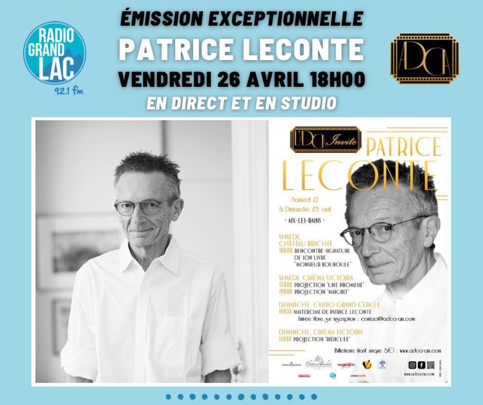 Cinephage0073's tweet photo. N’oubliez pas demain à 18h sur @RadioGrandLac une émission exceptionnelle avec Patrice Leconte, présentée par mes collègues de LA 16/9EME, @Gfaitsoncinema et Vincent, dans le cadre du festival organisé par @adca_aix qui aura lieu les 27 et 28 avril.
Lien : https://t.co/KclvgQbjzj https://t.co/ECxIj4xaii