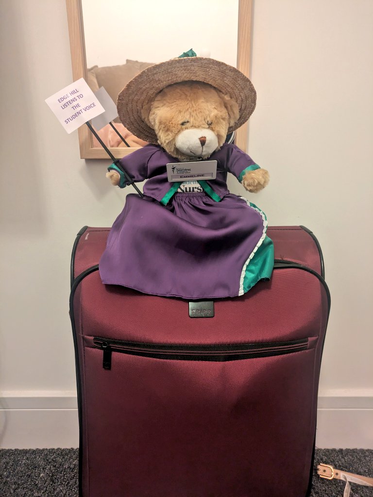 Emmeline is packed and ready to go on her journey to London for #SNTA 2024! 

We are looking forward to celebrating some amazing students, staff and practice partners around the country. 

#SNTABear @EHU_FHSCM @edgehill @studentNT