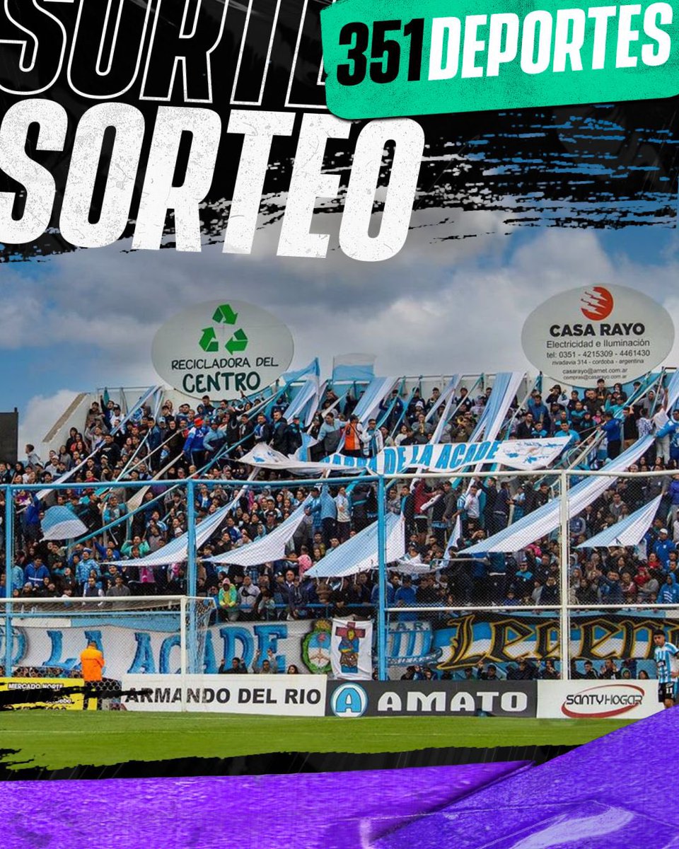 351Deportes's tweet photo. 🎉 ¡Atentos, hinchas de #RacingCba!

🤩 ¡Sorteo express en #351Deportes!

🎟️ ¡Sorteamos DOS PLATEAS para el encuentro de la “Academia” frente a #Quilmes! 

🤔 ¿Cómo participar?
✅ Seguí a @351Deportes y @ClubARacing 
✅ Dale RT
✳️ ¡Si participas en Instagram y en Facebook sumas chances!