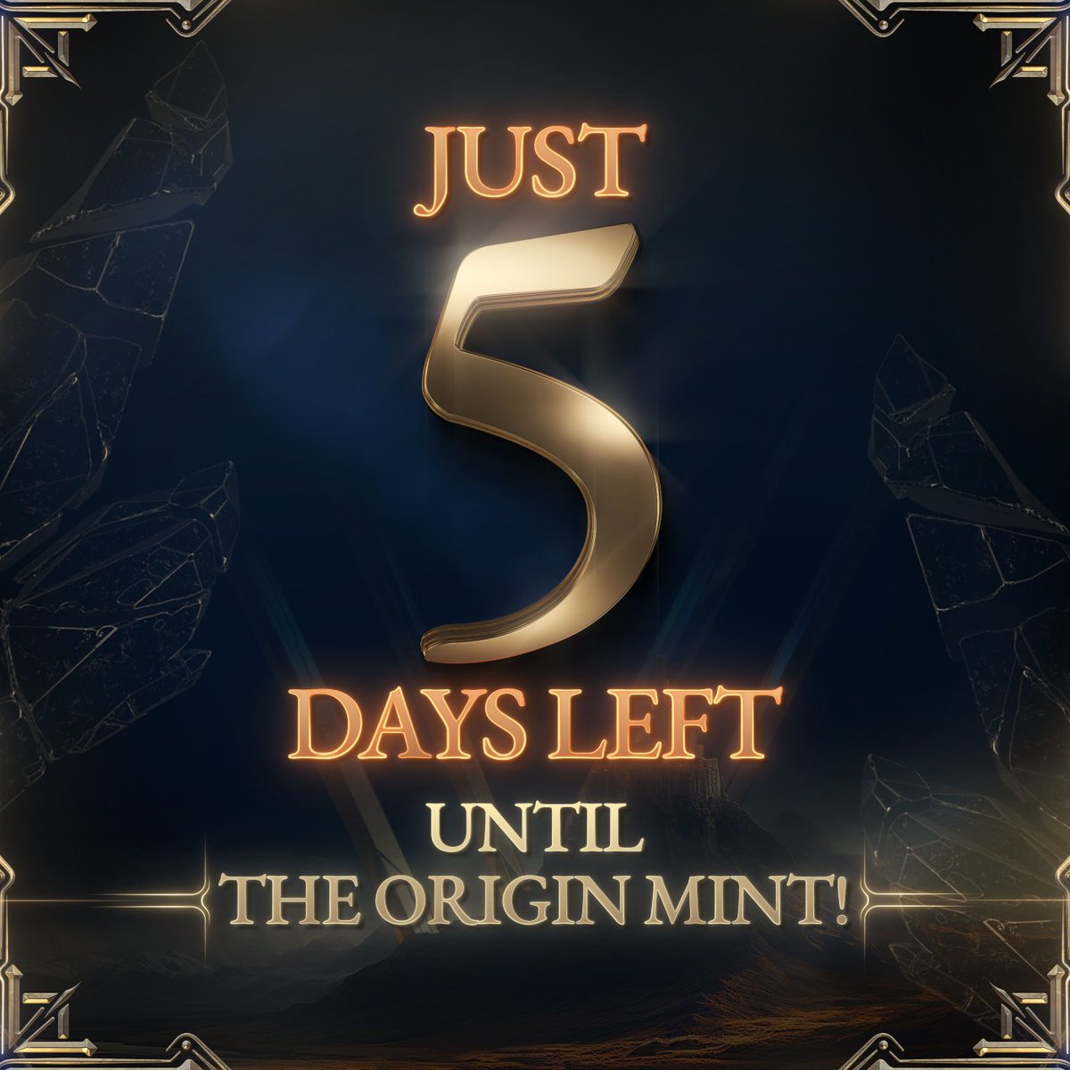 Hero Alert: Just 5 days left until the Origin mint! 🤯

Get ready by using the Valannia Gateway - sign up now and instantly get 20% of the revenue on game items purchased by friends you’ve invited to Valannia!

✨ valannia.com/gateway ✨