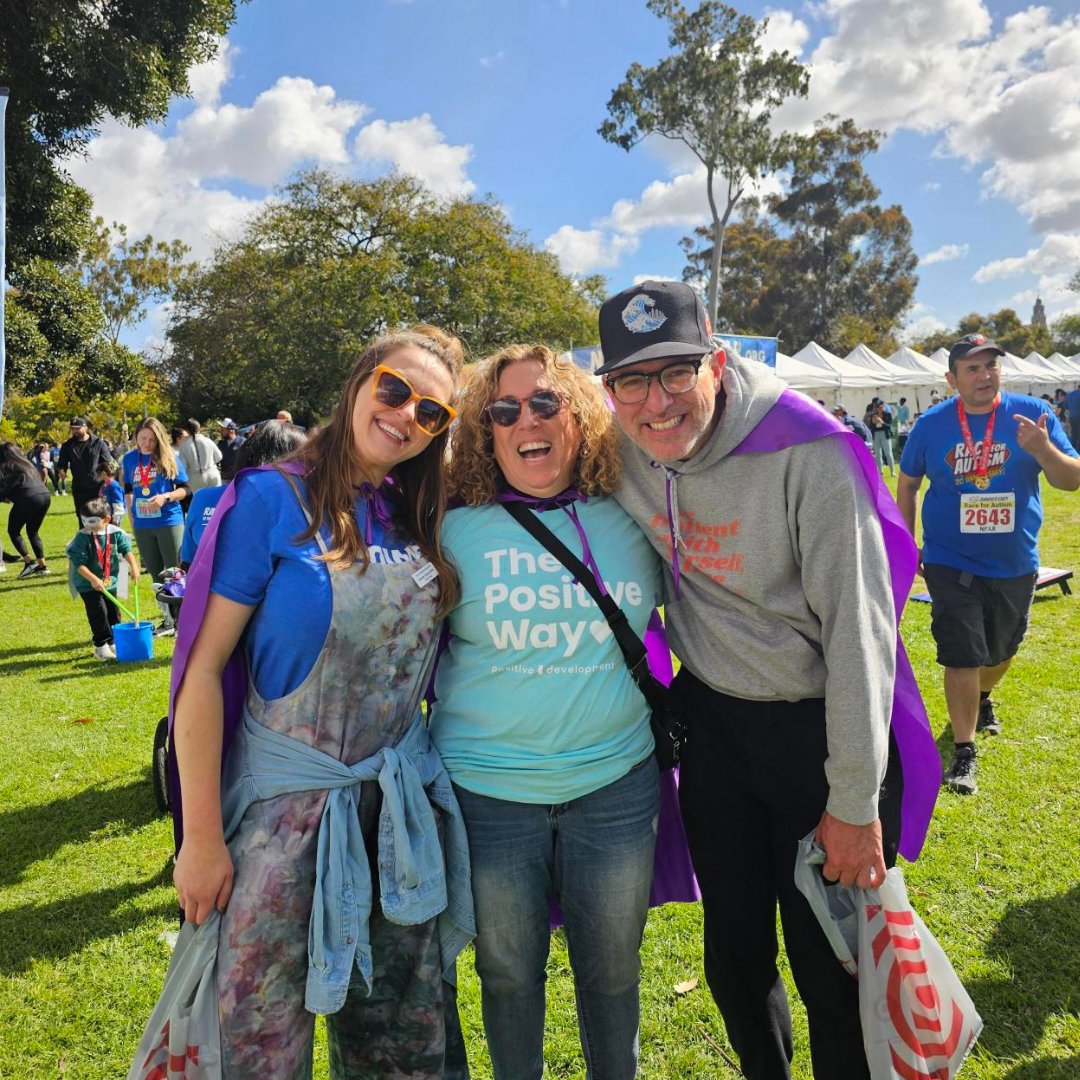 PositiveDev's tweet image. Throwback to our superhero adventure at the San Diego Race for Autism! 

We set up, suited up, and showed up for our community to support an incredible cause. 🏃🏽‍♀️💜

Thank you to everyone who participated and came by to see us!

#TeamPD #ThePositiveWay #AutismCommunity #tbt