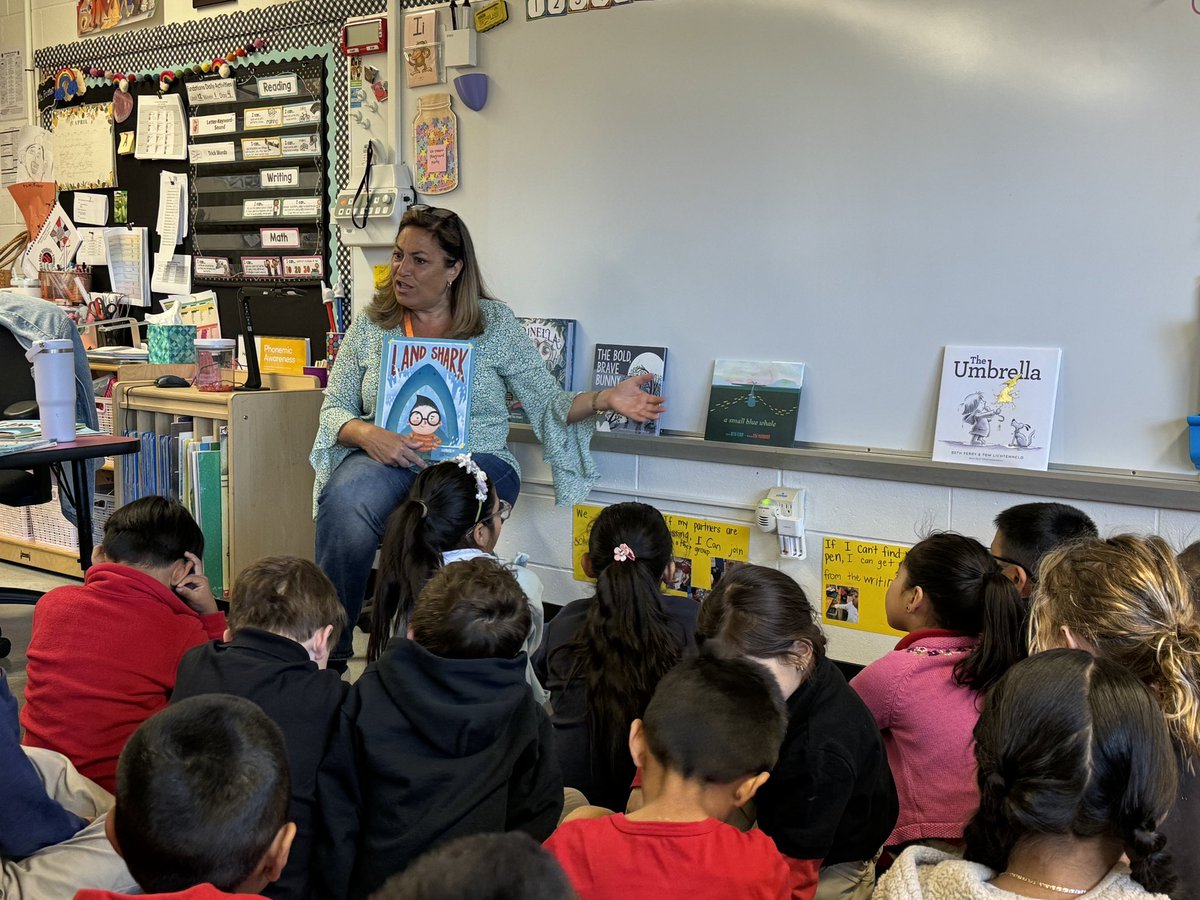 We loved getting to meet Beth Ferry today, hear her read some of her stories, and learn about being a writer. Thank you @rbps_pto for this opportunity!! @MsFoster_RBPS @rbpsEAGLES #RBBisBIA