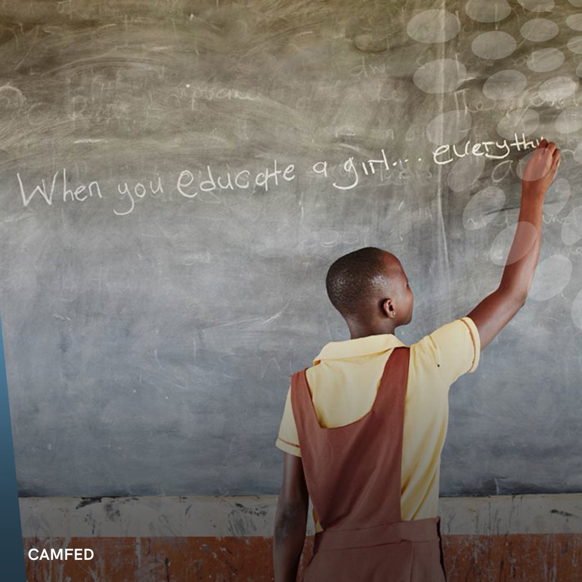 When you educate a girl.. everything changes 🌎 @Camfed has an audacious goal of supporting 5 million girls to thrive in secondary school across Africa by 2030. Read more here: audaciousproject.org/grantees/camfed #AudaciousProject