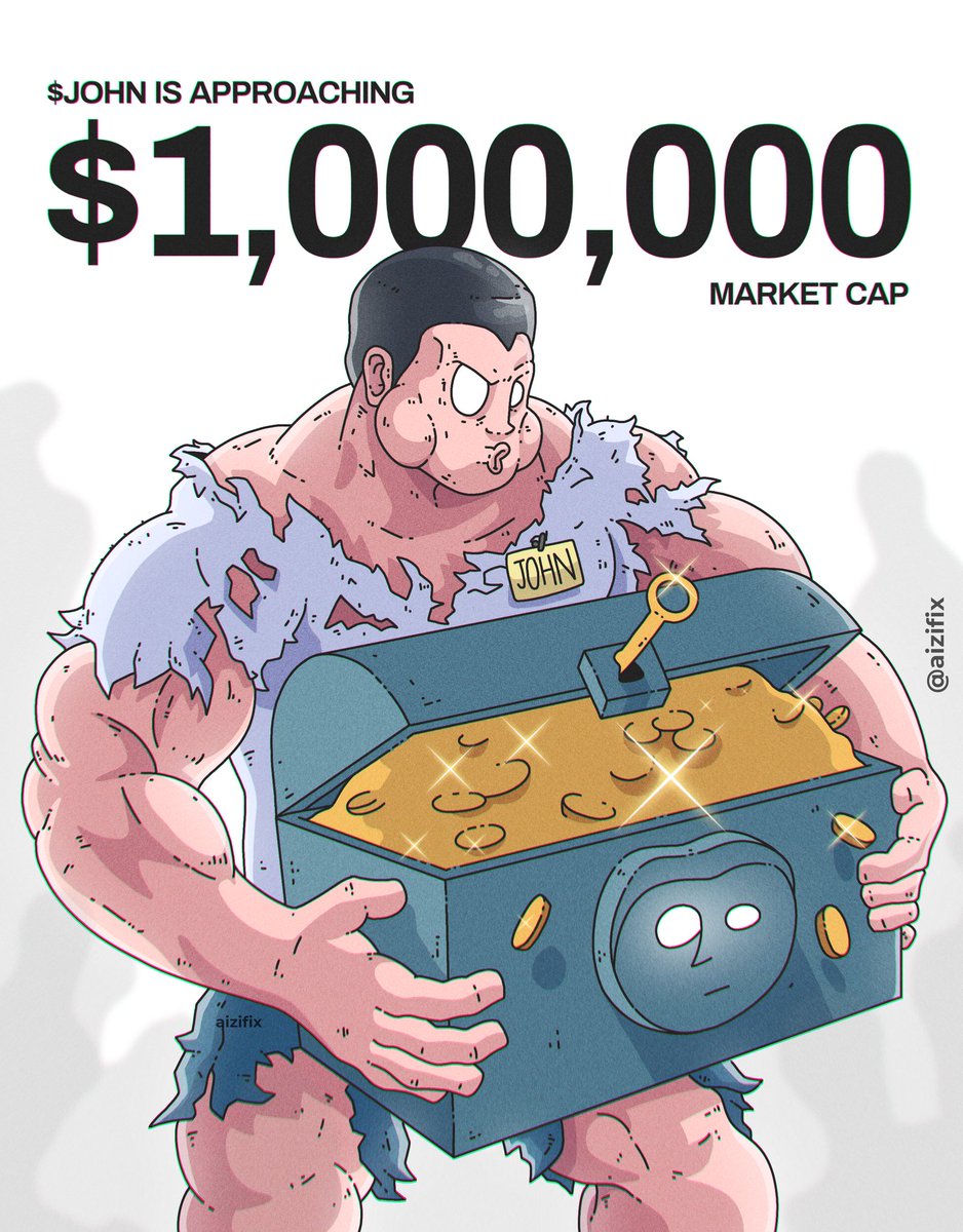 aizifix's tweet photo. $JOHN is now approaching close to 1M market cap! LFG @johnthecoin 🪙 https://t.co/xogHRKYVvR