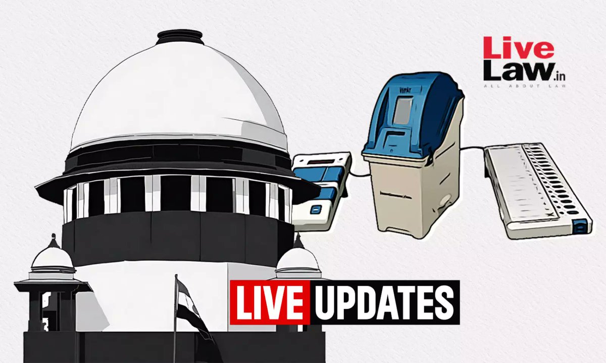 #SupremeCourt to pronounce verdict today at 10.30 AM on petitions seeking complete EVM-VVPAT verification.

Bench : Justices Sanjiv Khanna & Dipankar Datta.  

There are judgments by J Khanna & J Datta.

Follow live updates here👇.

#EVMVVPAT #LokSabhaElections2024