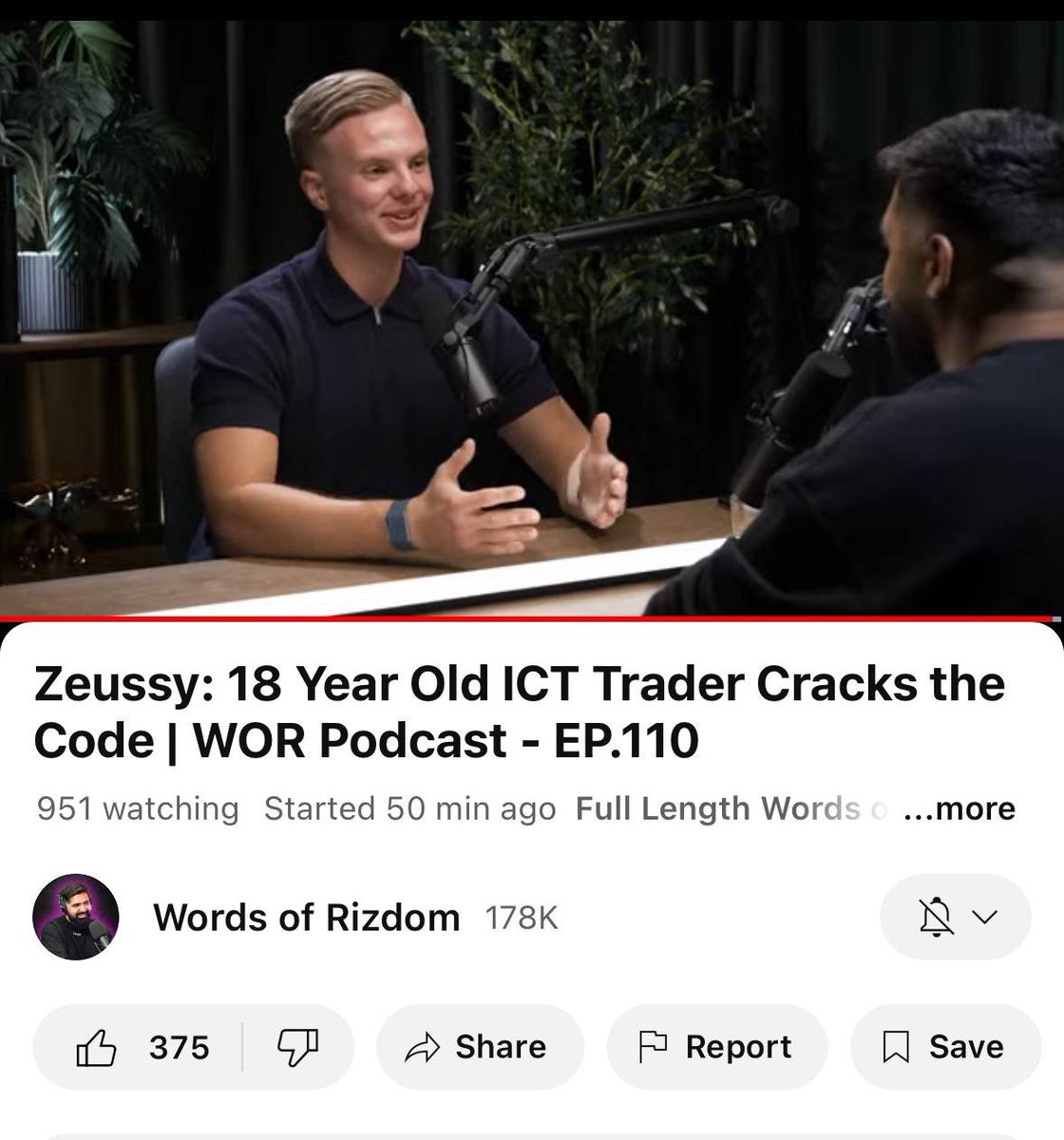 900+ viewers live during the premiere of my first ever podcast appearance. Insane!🔥

To celebrate a giveaway is being held. 

@TheOnesThatKnow and I will giveaway 1 Lifetime Membership. 

Next to that 3 Quarterly Subscriptions to my mentorship in which I call the markets will be