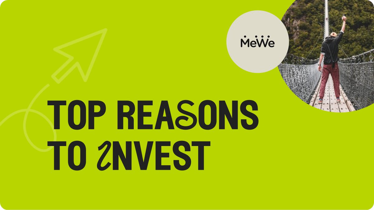 We're down to the final days before our community investment round closes! On the fence? Here are the top 3 reasons you should invest in #MeWe today→ wefunder.com/updates/172908…