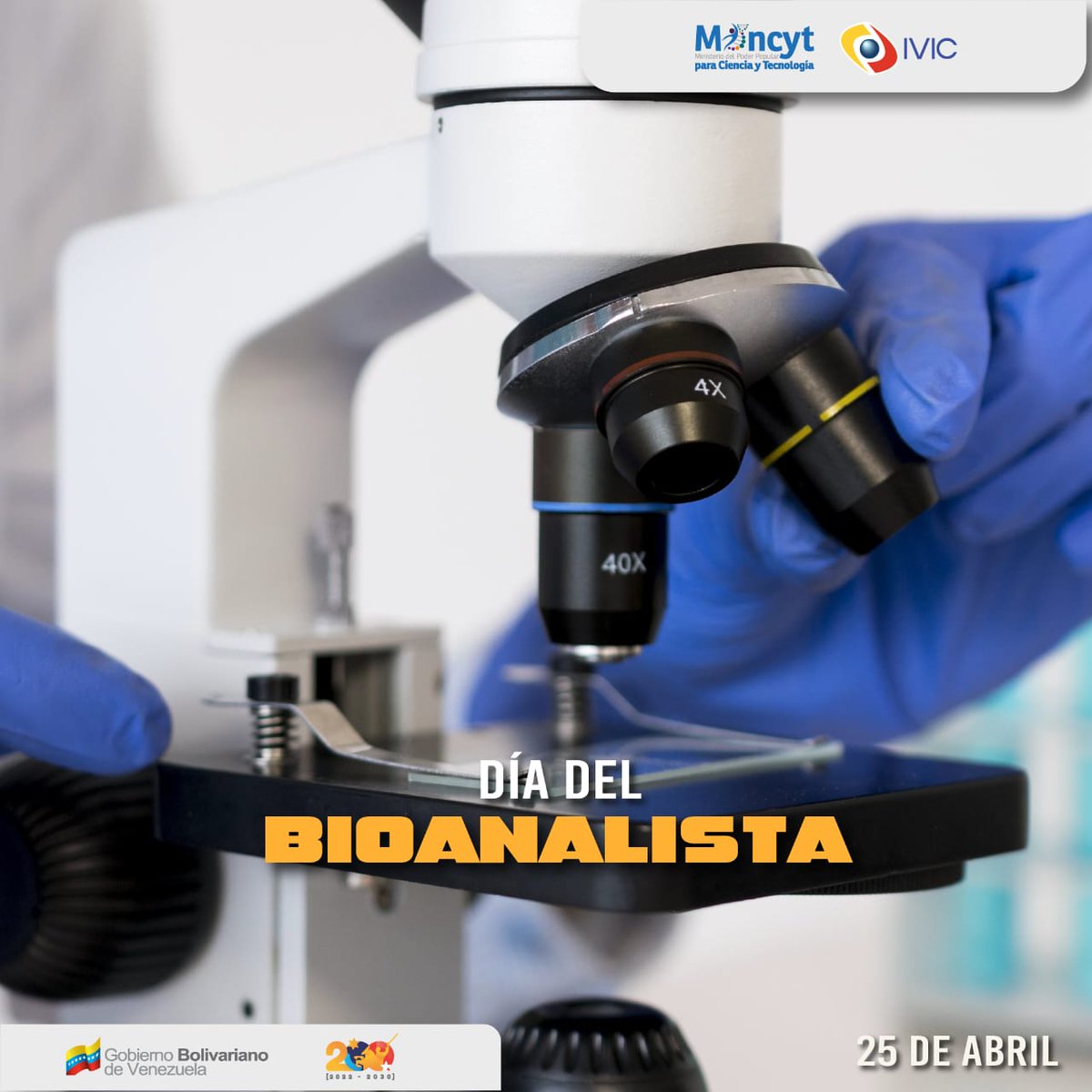 IVIC_oficial's tweet photo. Desde el #IVIC saludamos hoy a todos los y las profesionales del bioánalisis, disciplina fundamental para poder lograr diagnósticos concluyentes en la detección de enfermedades. 

En Venezuela la fecha honra el natalicio del científico e investigador venezolano Rafael Rangel. https://t.co/czqzj4vxaB