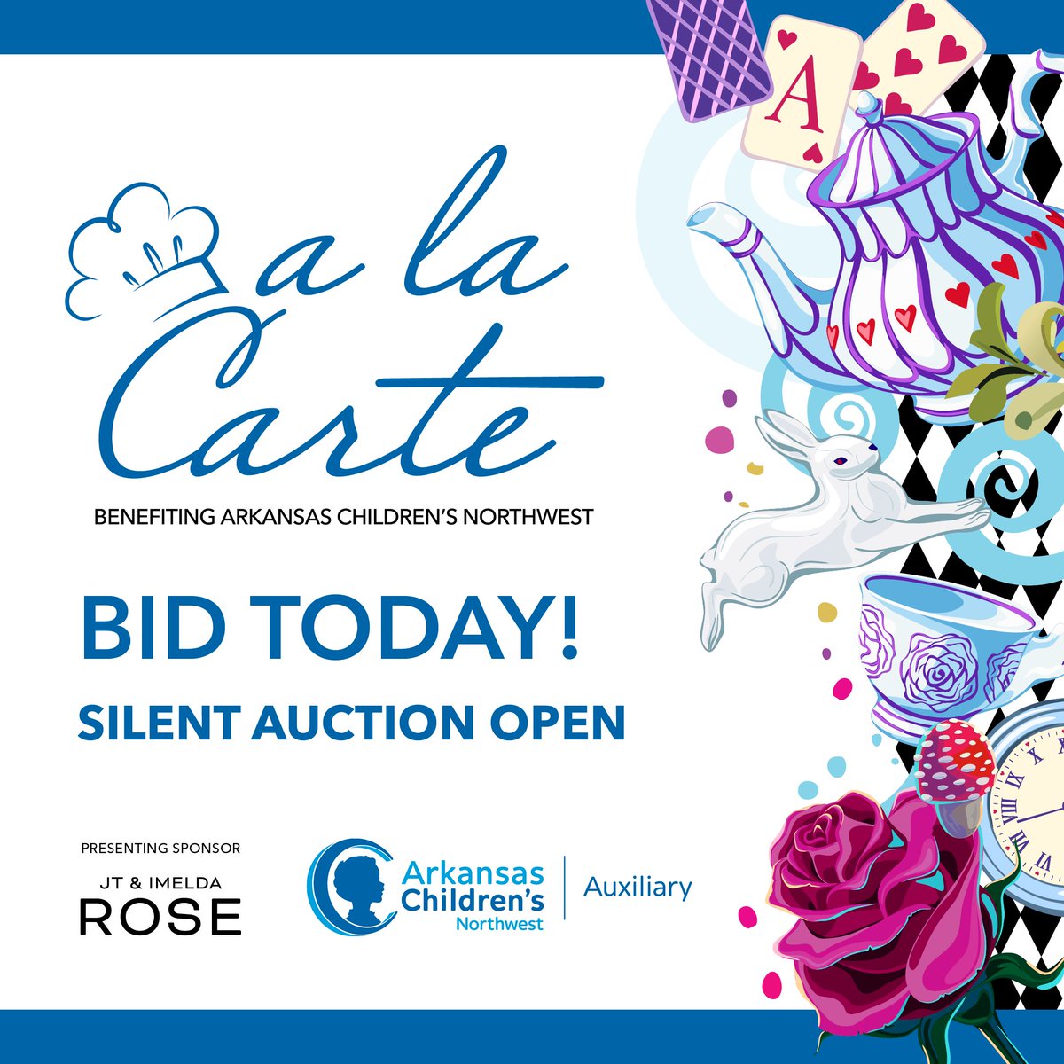 The premier silent auction for Arkansas Children’s Northwest a la Carte opens today! To purchase tickets and register for the online auction, visit ACNWalaCarte.com. While you’re there, make sure to get your tickets today to enjoy this fabulous tasting event. 🎟️✨