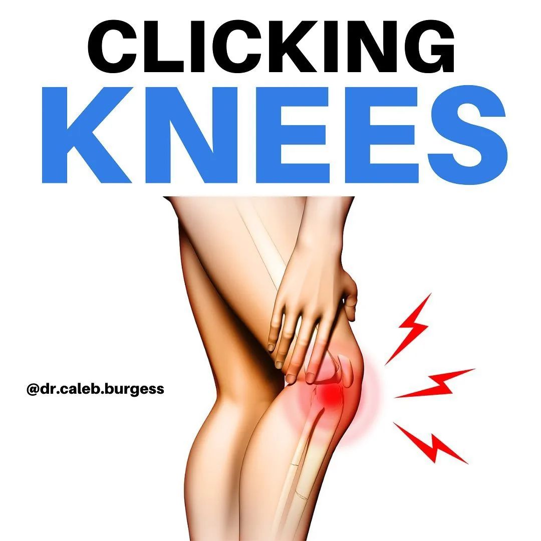 For clicking knees.... Do this