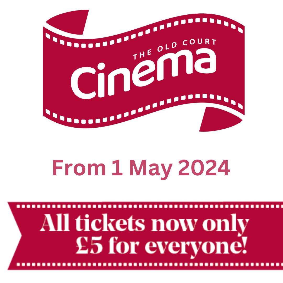 Exciting news - from 1 May 2024 all cinema tickets are now only £5 for everyone! Book your tickets at oldcourt.org #windsorsonlycinema #lovefilm #independentcinema #lovemovies #lovemovie #filmfan