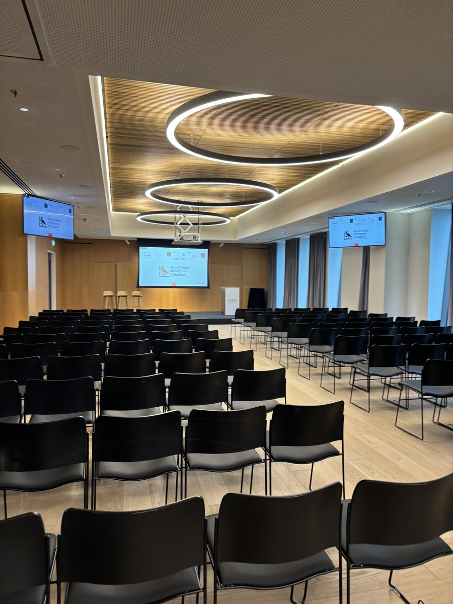 Our team is ready for our ‘Life-saving Innovation: Stopping the next pandemic in its tracks’ event tonight in London. What a fantastic venue! #royalcollegeofsurgeons #eventprofs