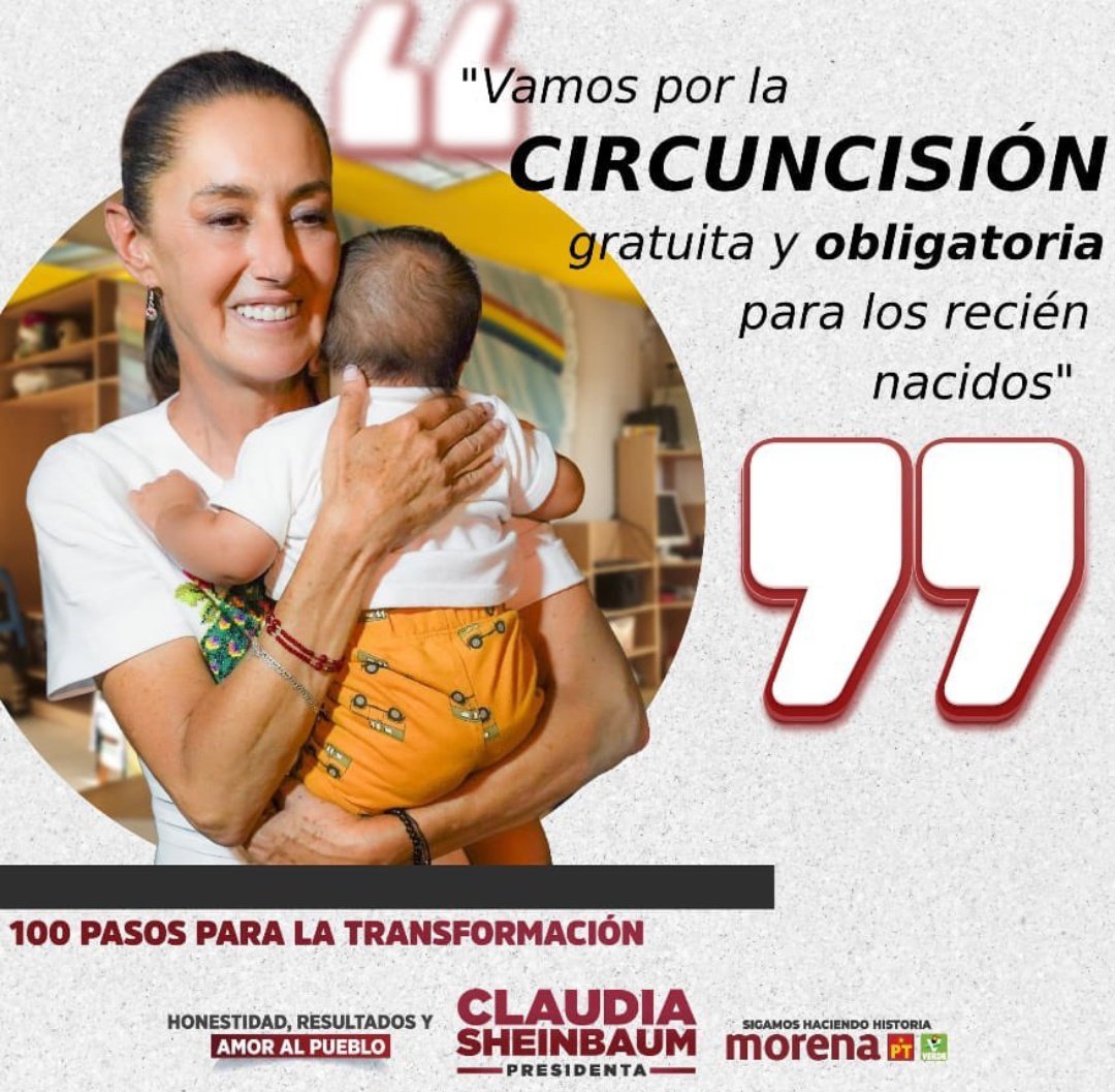 Vamos a implementar el programa de circuncisión gratuita y obligatoria en todo el país para los hombres recién nacidos, esto, para apoyar a que los circuncidados en una edad adulta puedan tener un menor riesgo de contraer infecciones de transmisión sexual, como VIH. Queremos que…