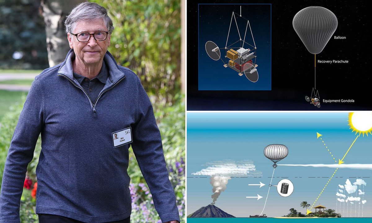 Bill Gates, küresel ısınmayı durdurmak için stratosfere milyonlarca ton tebeşir tozu püskürtmeyi planlıyor.