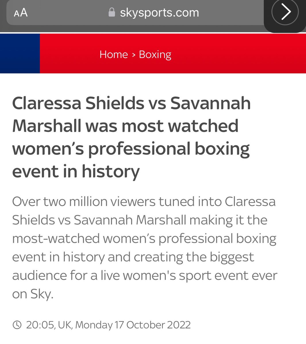 I look forward to the record being broken! Womens boxing is on the rise 😊🐐🏆👸🏾