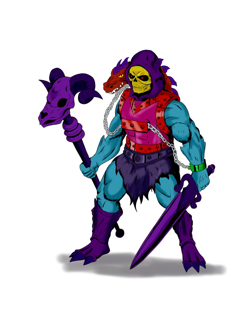 Dragon Blaster Skeletor #skeletor #heman #hemanandthemastersoftheuniverse #mastersoftheuniverse #motu #dragonblasterskeletor #motudrawingchallenge