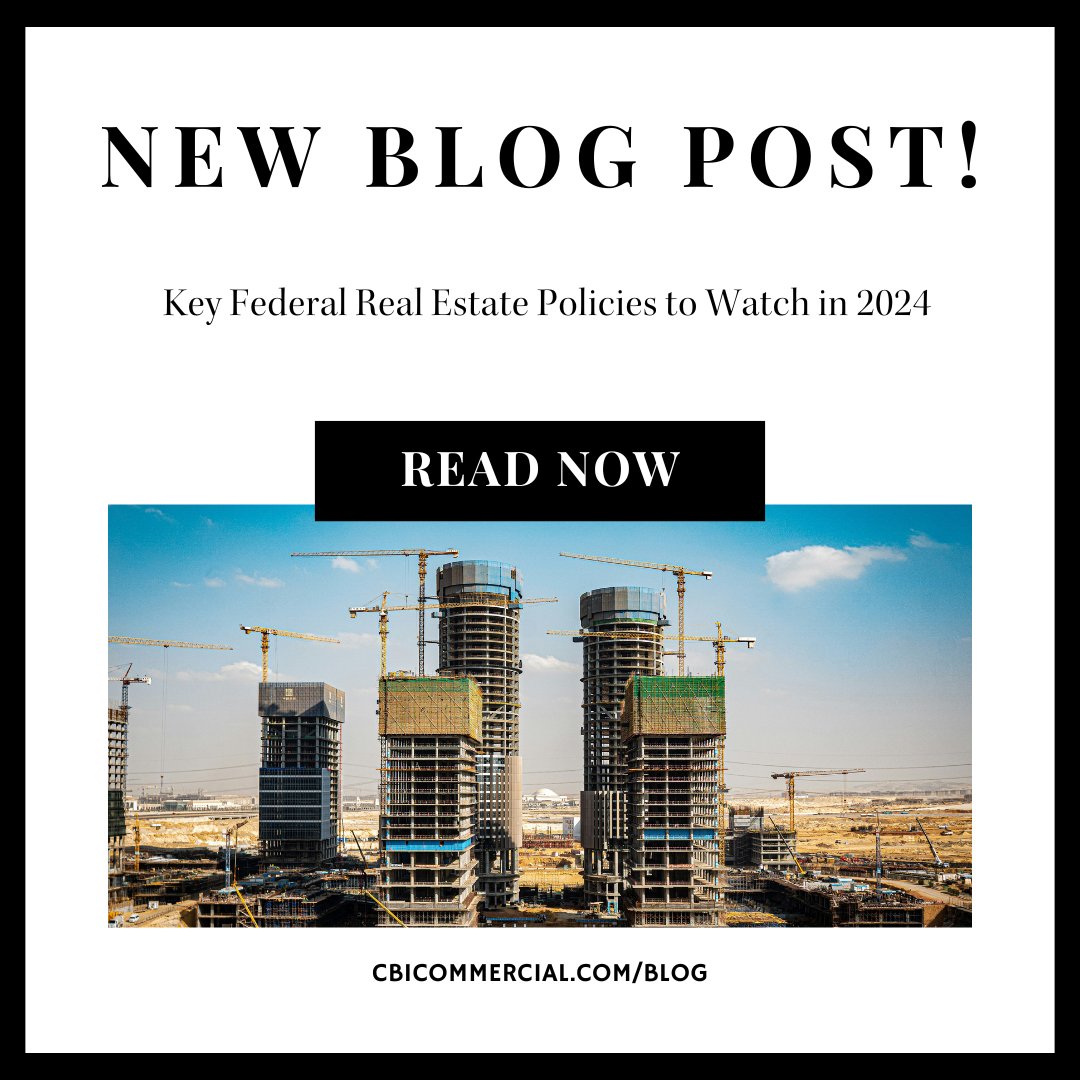 Discover the pivotal federal real estate policies that will shape the industry in 2024. Read our latest blog post for insider insights. cbicommercial.com/blog/key-feder… #RealEstate #2024Outlook #CommercialRealEstate