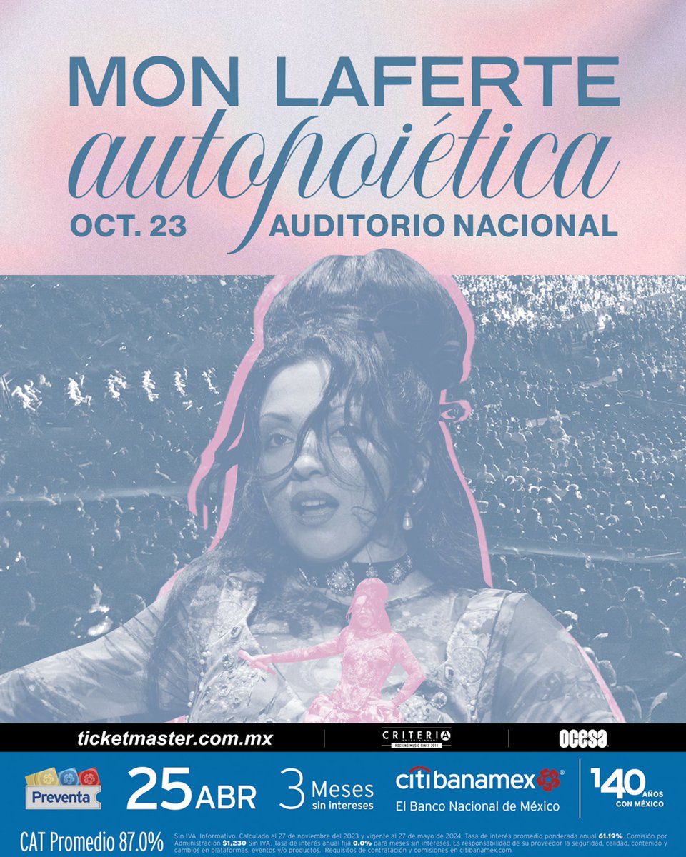 monlaferte's tweet photo. Pre Venta Auditorio Nacional 💓 https://t.co/G7heXYOogS