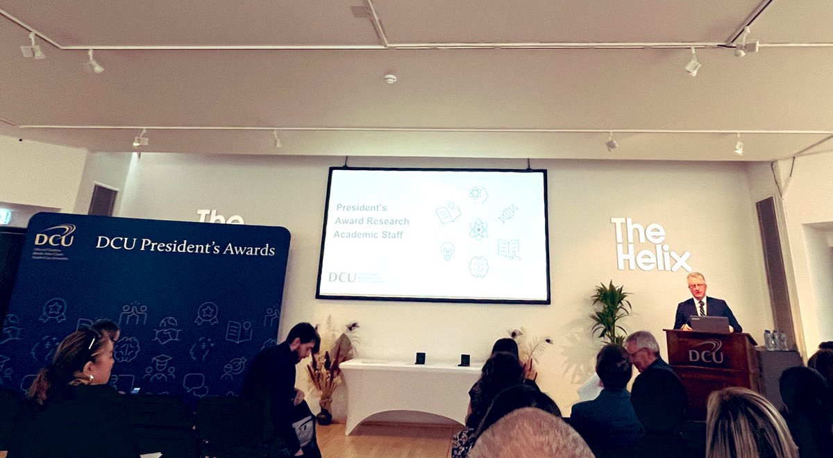 Fantastic to watch the Presidents Awards for #Research in person today and listen to the #impactful research &amp; #innovation taking place in <a href="/DCU/">Dublin City University</a> !! <a href="/DaireKeogh/">Daire Keogh</a> <a href="/DCU_Research/">DCU Research</a> <a href="/DCUBiodesign/">DCU Biodesign Europe</a>
