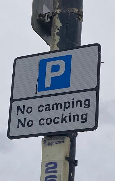 What’s going on here?
Does anyone have an explanation for this sign located opposite Southwold pier?