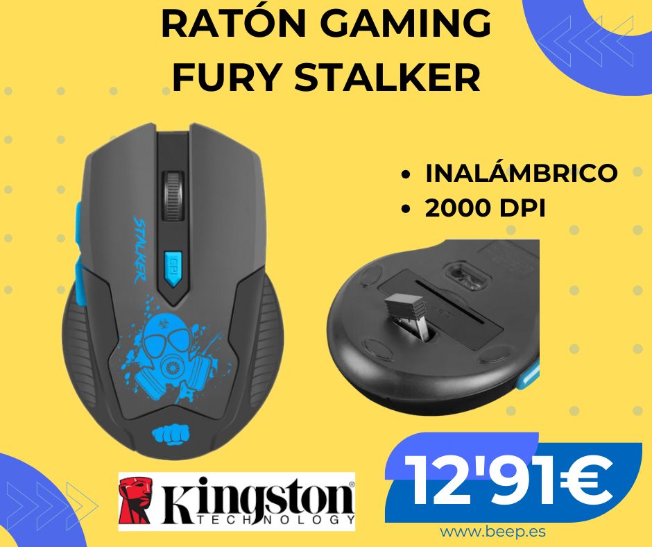 🎮 ¡NOVEDAD GAMING!
👉🖱 Ratón INALÁMBRICO  Kingston FURY STALKER con 2000 Dpi disponible en BEEP Monforte del Cid por sólo 12'91€
#raton #gaming #inalambrico #Kingston #Fury #Stalker #negro #azul #2000dpi #ilocetechnology #iloveblue #iloveBEEP