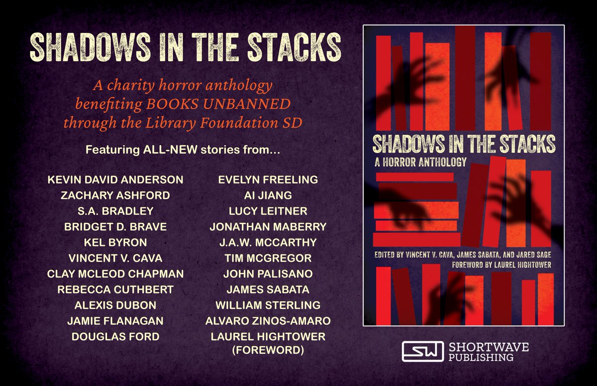 Happy to share our new anthology, SHADOWS IN THE STACKS, will be included in next month's subscription box from @LittleGhostsBoo! Despite the last-minute TOC update, we're still on track to release SHADOWS at Spirited Giving / StokerCon in May. Pre-orders available everywhere!