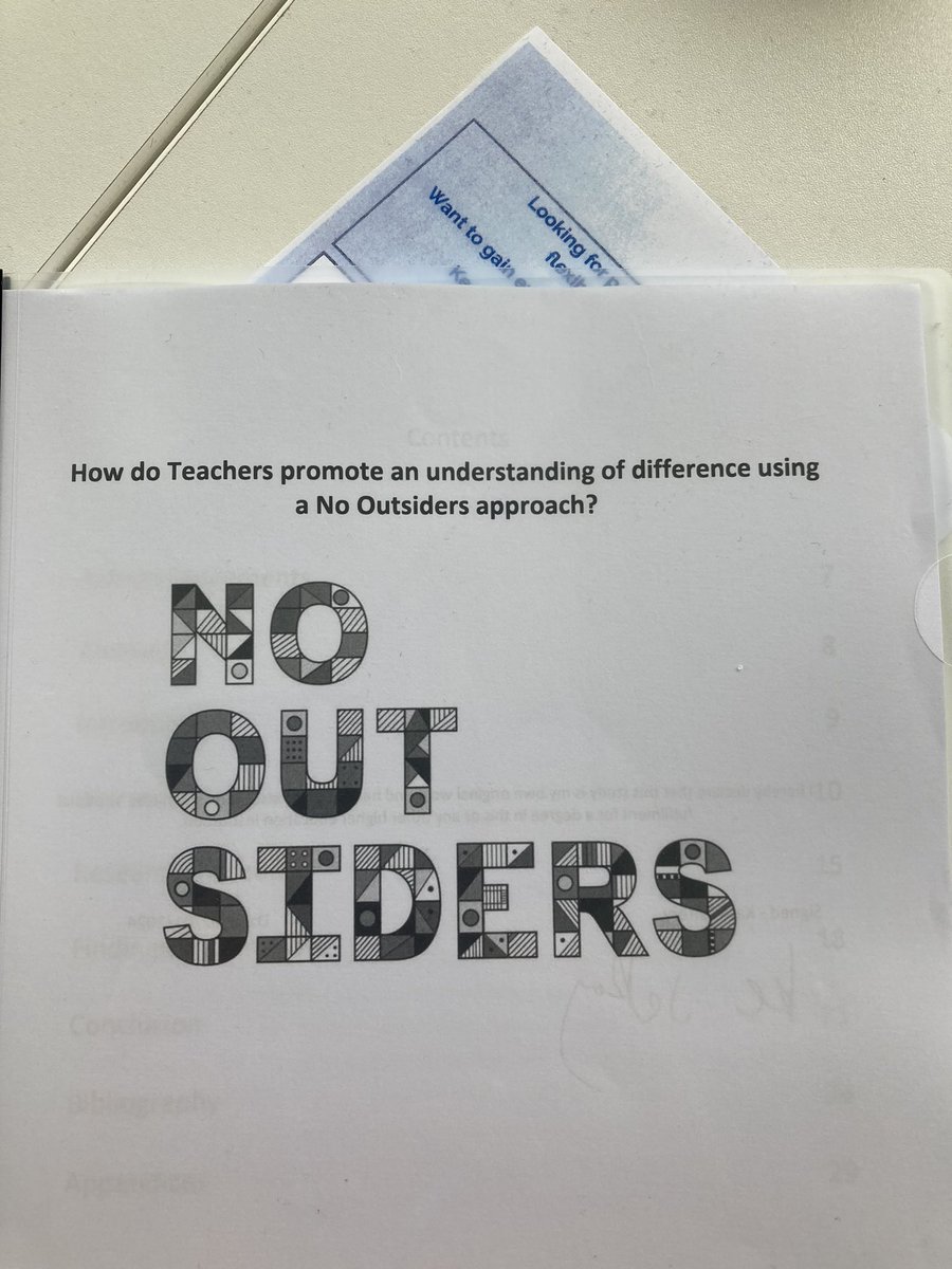 Has a fantastic afternoon @UniofWinchester delivering No Outsiders training, although the highlight was when a student asked me to sign her dissertation! Amazing!! #nooutsiders #everyonewelcome