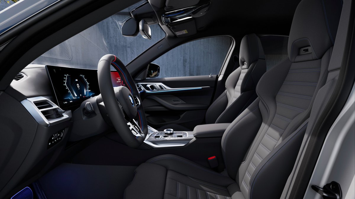 An interior that will make you want to take a second look. New design accents and the latest generation BMW iDrive display with QuickSelect, an electric interior with added edge.

The new BMW i4 M50. 100% electric.​
#THEi4 #BMW

BMW i4 M50 xDrive*:
Electric consumption combined: