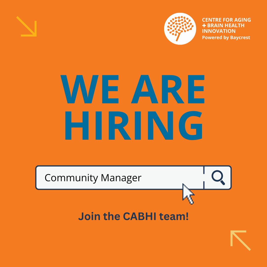 📣 We’re hiring a Community Manager! Are you passionate about engaging with online communities and driving transformation in the aging and brain health sector? CABHI is looking for a dynamic person to lead our #Leap community. Apply today 💼 👉 lnkd.in/drWDcsZU