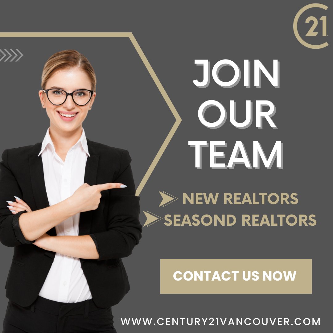 Join our team and experience unparalleled support, extensive training, cutting-edge technology, and a global network that empowers both new and seasoned realtors to thrive in today's dynamic market. 

century21vancouver.com

#Century21 #century21intownrealty #century21vancouver