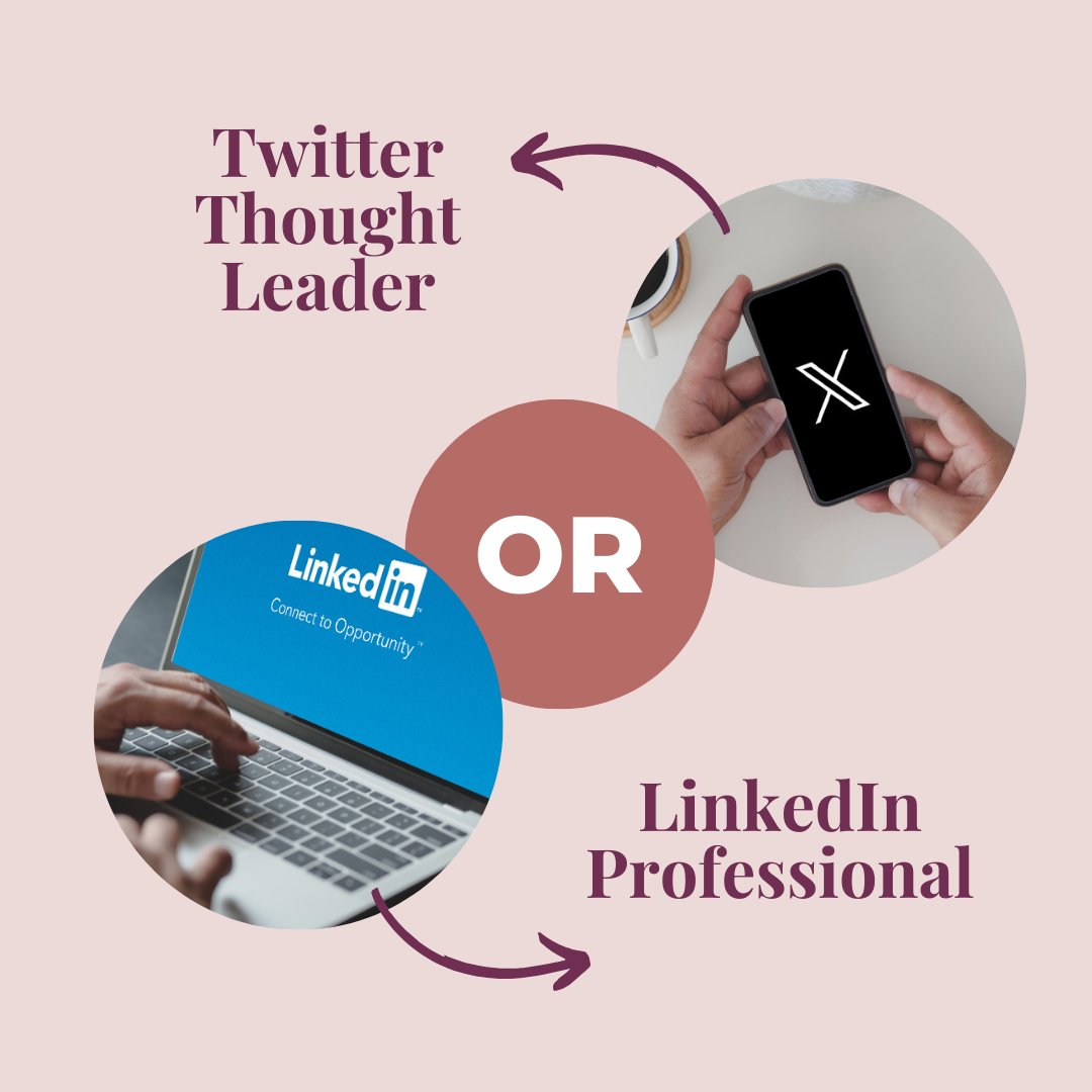 Join the debate! 🤔 Are you team #TwitterThoughtLeader or #LinkedInProfessional? Whichever platform you choose to share your insights, make it count! #SocialMediaPresence #ProfessionalGrowth #Linkedin #X