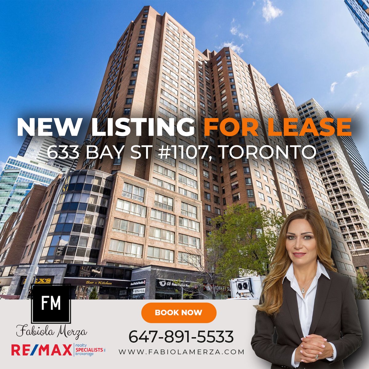 FabiolaMerza's tweet image. New Listing for leas
2 Bedrooms condo in Downtown Toronto

More Details:
view.tours4listings.com/unit-1107-633-…

Fabiola Merza
Contact us now:
- 647.891.5533
- fabiolamerza@gmail.com
- fabiolamerza.com
- 2691 Credit Valley Rd, Mississauga, ON L5M 7A1