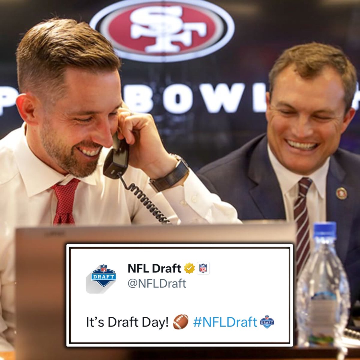 TheSFNiners's tweet photo. Happy Draft Day to those who celebrate 🎉 

Who do you want to see the #49ers draft tonight? https://t.co/7wF41yscTK