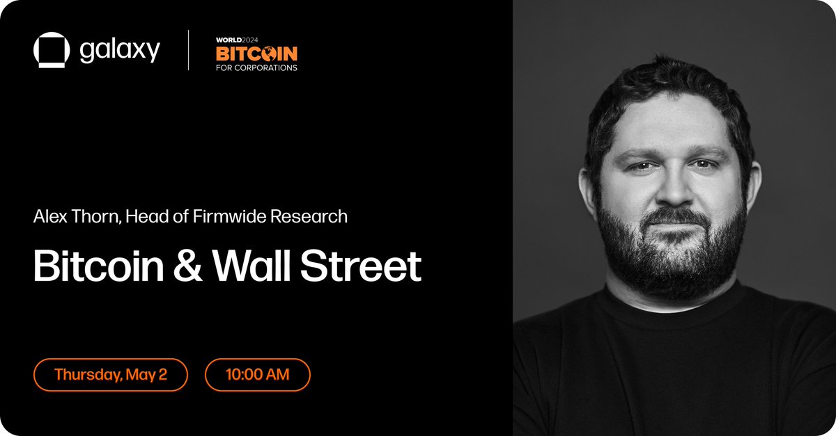 ETFs and institutional interest have arrived, marking the biggest development on Wall Street in decades. Join @intangiblecoins (@glxyresearch), @ChrisJKuiper (@DigitalAssets), @RasterlyRock (@BitwiseInvest), and @shirishjajodia (@MicroStrategy) for new insights as traditional…