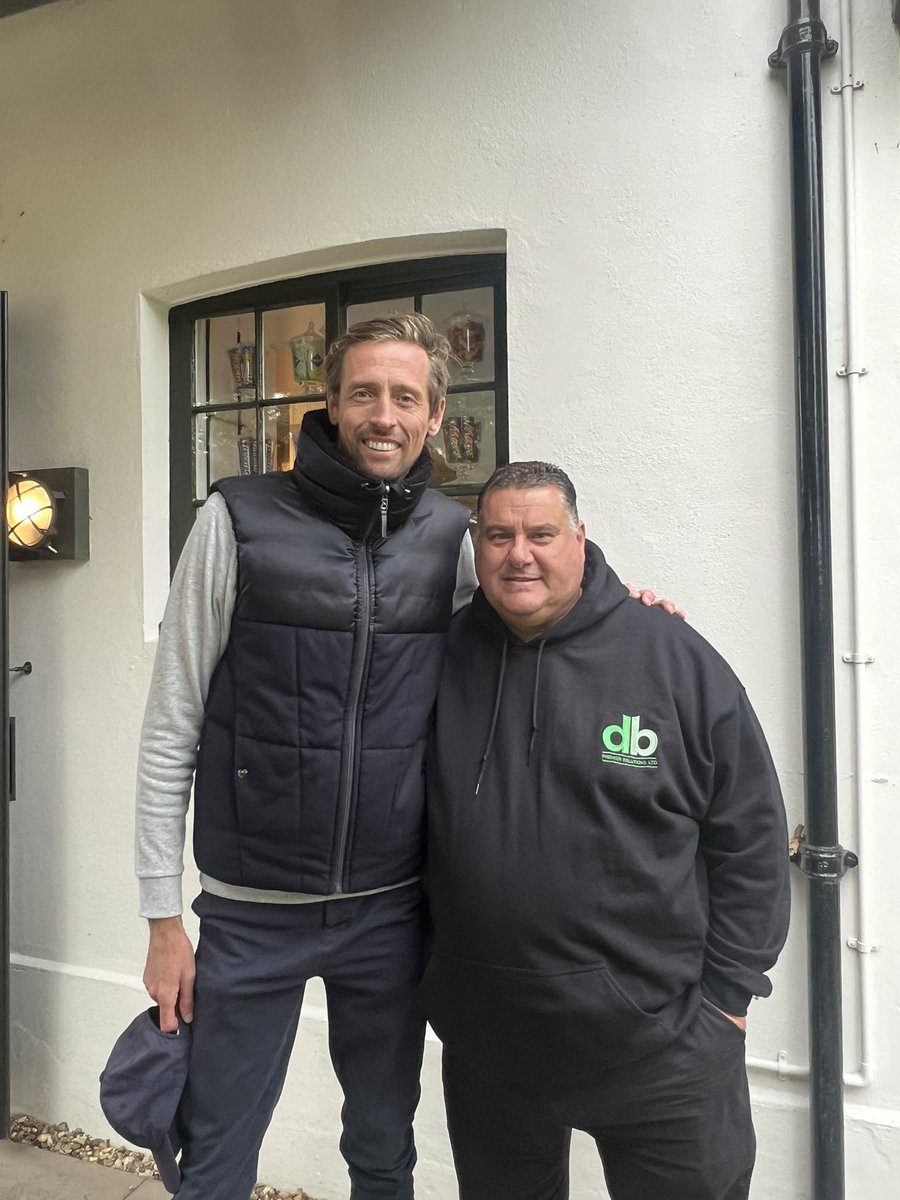 Was great to catch up with the legend that is <a href="/petercrouch/">Peter Crouch</a> today.
Either, he is still growing or I’m shrinking! 🤣🤣