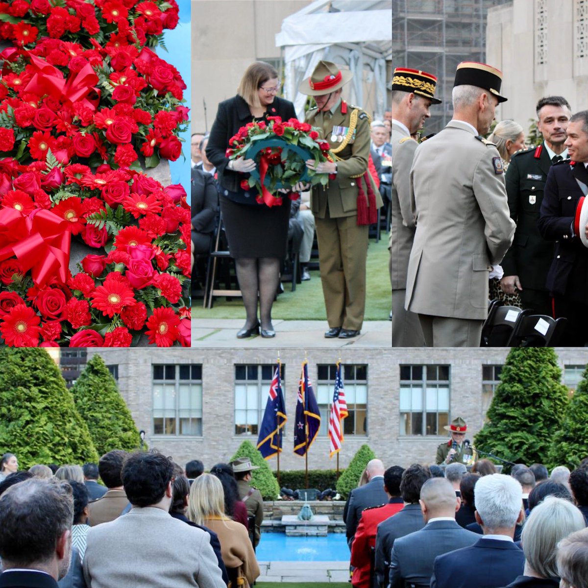 ‘Monuments may rise and tablets be set up to them in their own land, but on far-off shores there is an abiding memorial that no pen or chisel has traced; it is graven not on stone or brass, but on the living hearts of humanity.’ - Pericles 📍#Anzac Memorial Garden, New York.